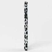 Schwarzer Leopard Print Skin Fur Case-Mate iPhone Hülle (Hinten/Rechts)