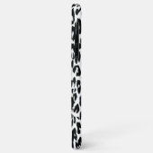 Schwarzer Leopard Print Skin Fur Case-Mate iPhone Hülle (Hinten/Links)