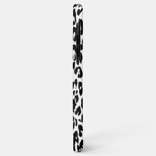 Schwarzer Leopard Print Skin Fur Case-Mate iPhone Hülle (Hinten/Links)