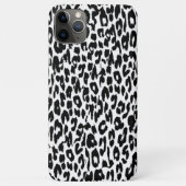 Schwarzer Leopard Print Skin Fur Case-Mate iPhone Hülle (Rückseite)