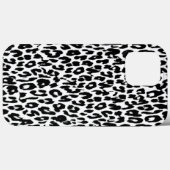 Schwarzer Leopard Print Skin Fur Case-Mate iPhone Hülle (Rückseite (Horizontal))