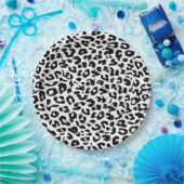 Schwarzer Leopard Printhaut Pappteller (Party)