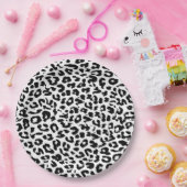 Schwarzer Leopard Printhaut Pappteller (Party)