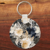 Schwarzer Leopard Schlüsselanhänger (Rückseite)