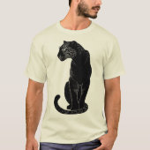 Schwarzer Leopard  T-Shirt (Vorderseite)