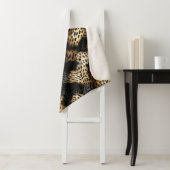Schwarzer Leopard Tier abstrakt Sherpadecke (Beispiel)