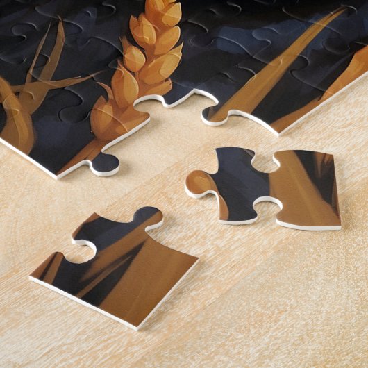 Schwarzer Leopard und afrikanische Savannah Puzzle (Seite)