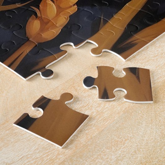 Schwarzer Leopard und afrikanische Savannah Puzzle (Seite)