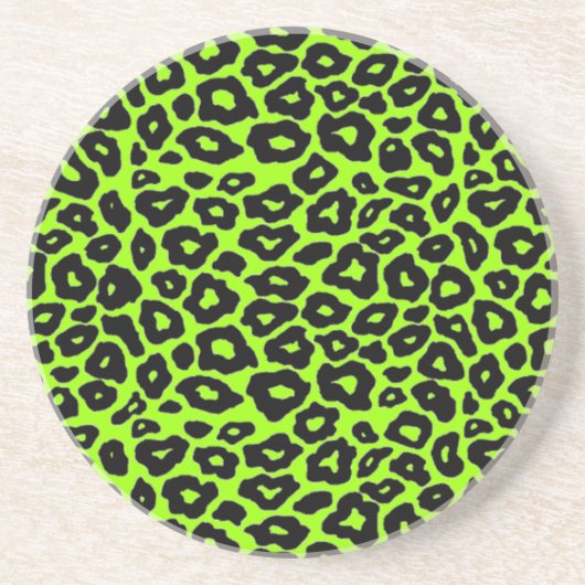 Schwarzer Leopard Untersetzer (Vorne)