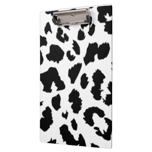 SCHWARZER LEOPARDDRUCK KLEMMBRETT (Links)