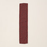 Schwarzer Leoparden-Spots Druckmuster Schal<br><div class="desc">Schwarzer Leoparden-Spots Druckmuster</div>