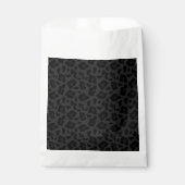 Schwarzer Leopardenmuster Geschenktütchen (Vorderseite)