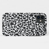 Schwarzer Leopardruckfarbstoff Case-Mate iPhone Hülle (Rückseite (Horizontal))