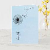 Schwarzer Leuchter atmen Inspiration Karte (Gelbe Blume)