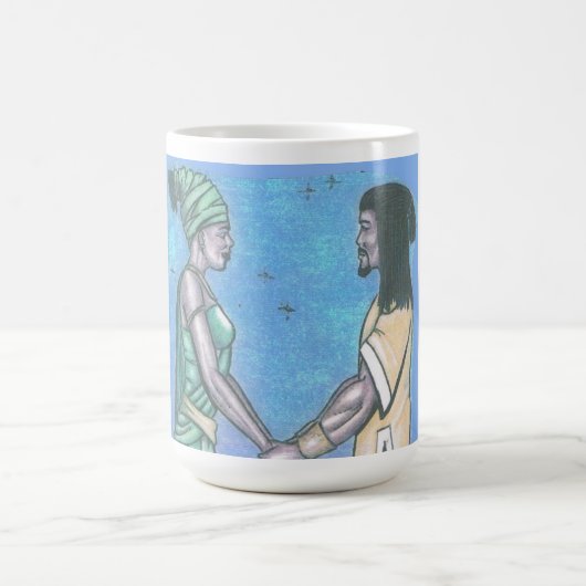 Schwarzer Liebe Kaffeetasse (Mittel)
