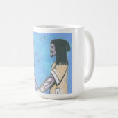 Schwarzer Liebe Kaffeetasse (VorderseiteRechts)
