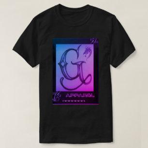 Schwarzer, lila und rosa G/Apparel T - Shirt