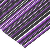 Schwarzer, Lila, weißer Strichcodestreifen Kurzer Tischläufer (Ecke)