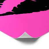 Schwarzer Lipstick mit Rosa Poster (Ecke)