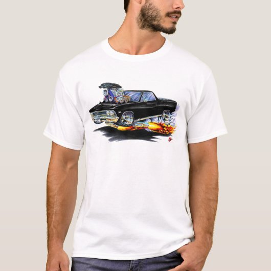 Schwarzer LKW 1966 EL Camino T-Shirt (Vorderseite)