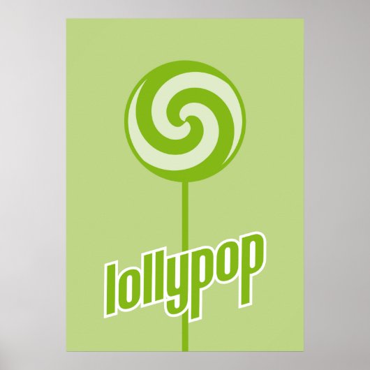 Schwarzer Lollypop Poster (Vorne)