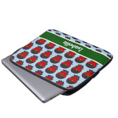Schwarzer Lory Laptopschutzhülle (Vorne Knopf)