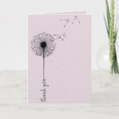 Schwarzer Lüster, danke Karte (Vorderseite)