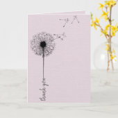 Schwarzer Lüster, danke Karte (Gelbe Blume)