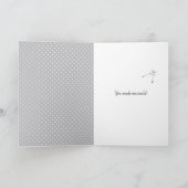 Schwarzer Lüster danke Karte (Innenseite)