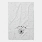 Schwarzer Lüster und Zitat zum Terrazzo-Design Geschirrtuch (Vertikal)
