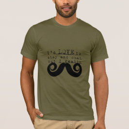 Schwarzer lustiger Humor Ich Schnurrbart T-Shirt