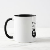 Schwarzer lustiger Humor Ich Schnurrbart Tasse (Links)