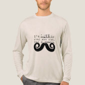 Schwarzer Lustiger Humor Ich Schnurrbart Tri-Blend Shirt (Vorderseite)