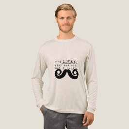 Schwarzer Lustiger Humor Ich Schnurrbart Tri-Blend Shirt