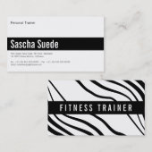 Schwarzer Luxus Visitenkarte (Vorne/Hinten)