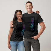Schwarzer Lyon 💜 Liebe T-Shirt (Unisex)