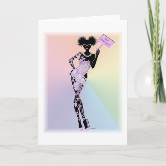 Schwarzer Mädchen-Felsen Karte (Vorderseite)