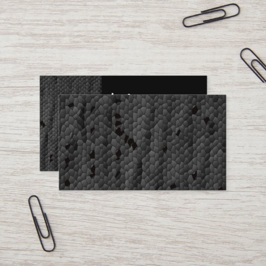 Schwarzer Mamba in illustriertem, Kunst-Drucke, Visitenkarte (Vorderseite/Rückseite Beispiel)