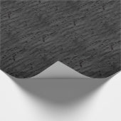 Schwarzer Mamba in illustriertem, Kunst Geschenkpapier (Ecke)