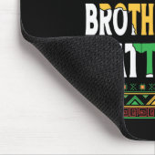 Schwarzer Mann Schwarze Brüder Problem Afrikanisch Mousepad (Ecke)