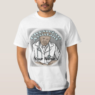 Schwarzer männlicher Physician Assistant T-Shirt
