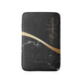 Schwarzer Marmor Badematte (Vorderseite Vertikal)