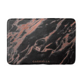 Schwarzer Marmor Badematte (Vorderseite)