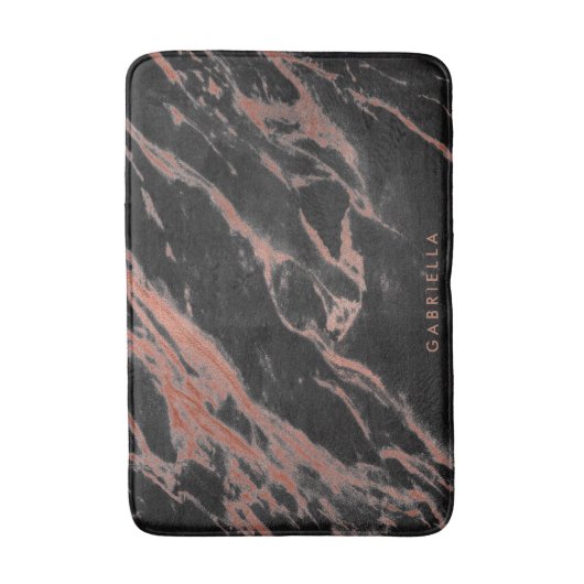 Schwarzer Marmor Badematte (Vorderseite Vertikal)