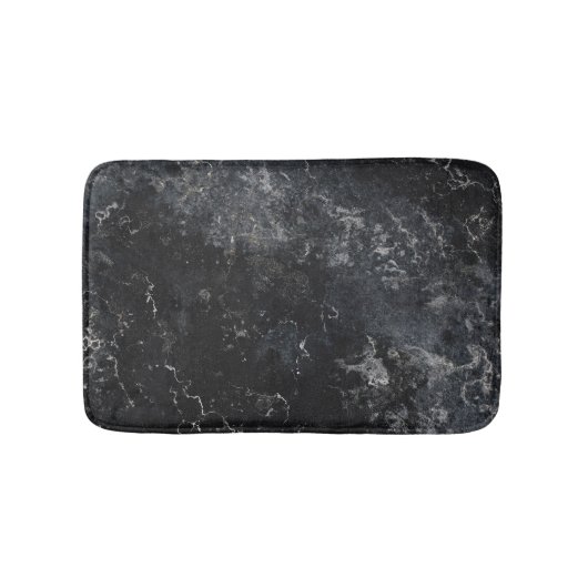 Schwarzer Marmor Badematte (Vorderseite)