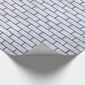 SCHWARZER MARMOR BRICK1 U. WEISSER MARMOR (R) GESCHENKPAPIER (Ecke)