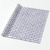 SCHWARZER MARMOR BRICK1 U. WEISSER MARMOR (R) GESCHENKPAPIER (Ungerollt)