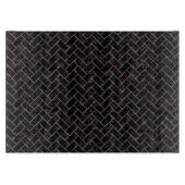 SCHWARZER MARMOR BRICK2 U. ROTER U. WEISSER MARMOR SCHNEIDEBRETT (Vorderseite)