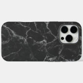 Schwarzer Marmor Case-Mate iPhone Hülle (Rückseite (Horizontal))