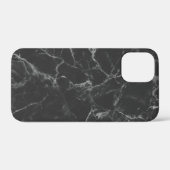Schwarzer Marmor Case-Mate iPhone Hülle (Rückseite (Horizontal))